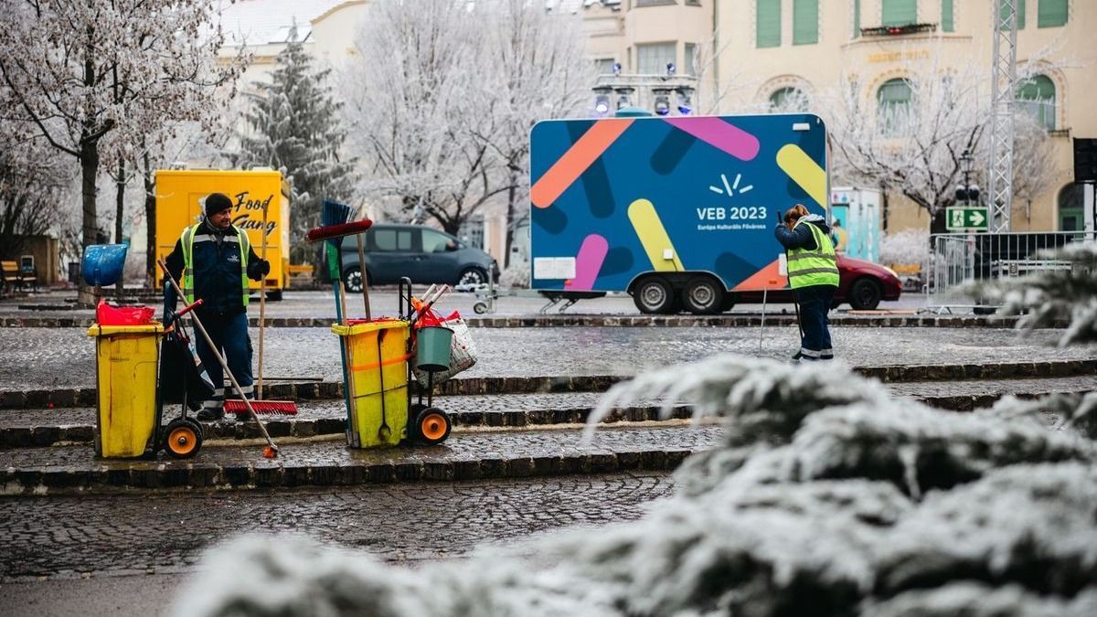 A VKSZ nem hagyja, hogy szemét lepje el Veszprémet szilveszter után (+ videó)
