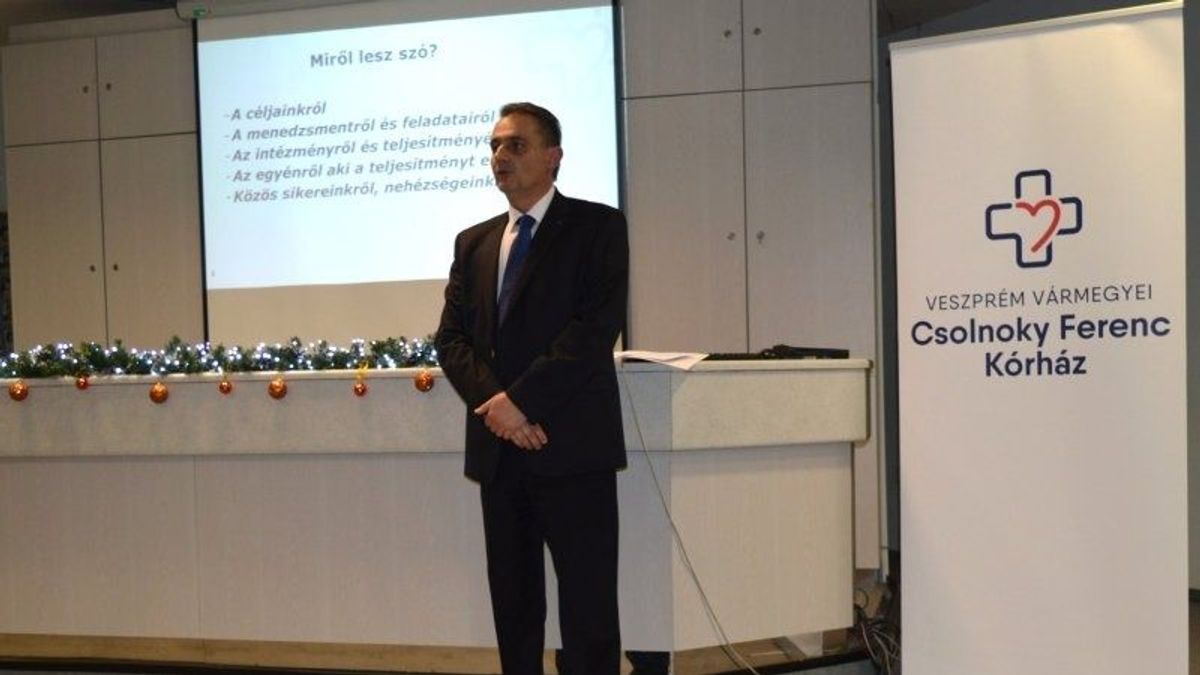 Fejlesztésekkel teli, eredményes évet zárt a veszprémi Csolnoky Ferenc Kórház