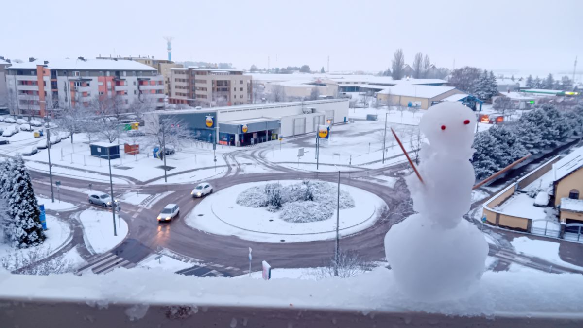 Fehér lett a karácsony Veszprémben