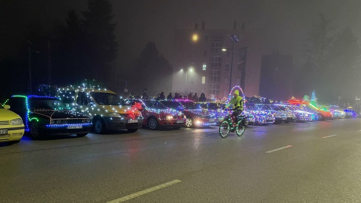89 fényjármű, plusz egy fénybicikli és a kivilágított járókeret – ilyen a bakonyi fénygurulás (videó, képgaléria)