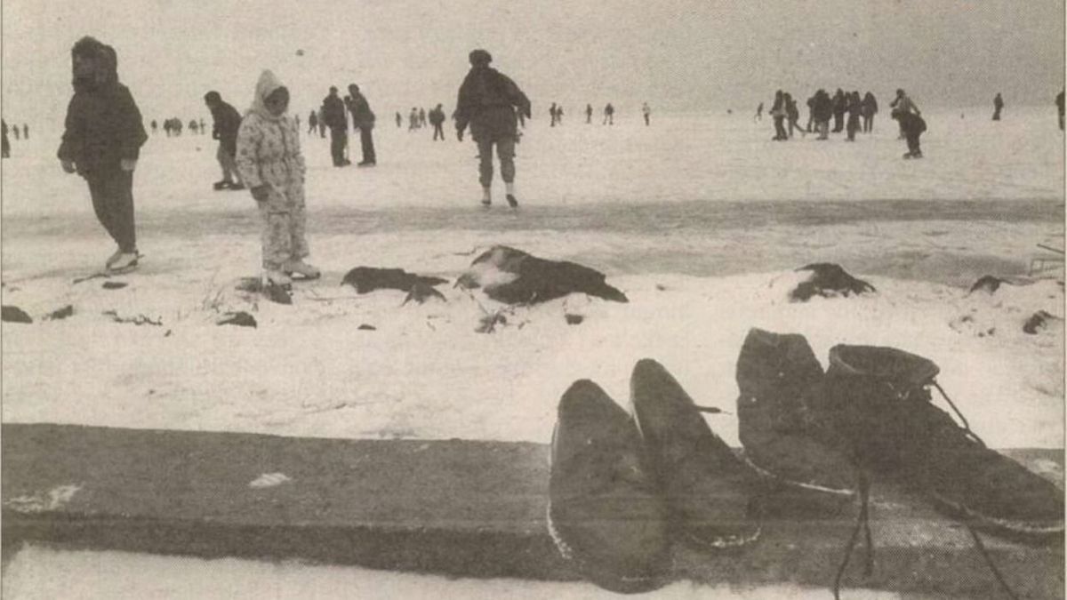 Harmincéves nosztalgiafotókon a nagy jeges muri, így fagyott be a Balaton (+ galéria)