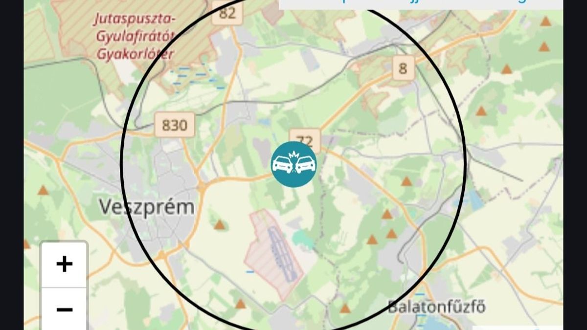 Baleset történt a 8-as főúton, fél pályán halad a forgalom