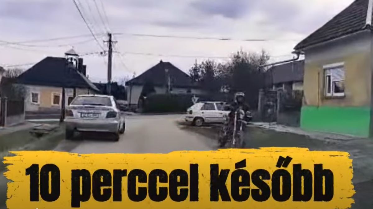 Tíz percen belül kétszer kétszer kapták el a motorost (videó)