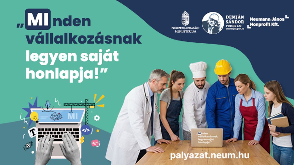 Újra elérhető a „MInden vállalkozásnak legyen saját honlapja” pályázat