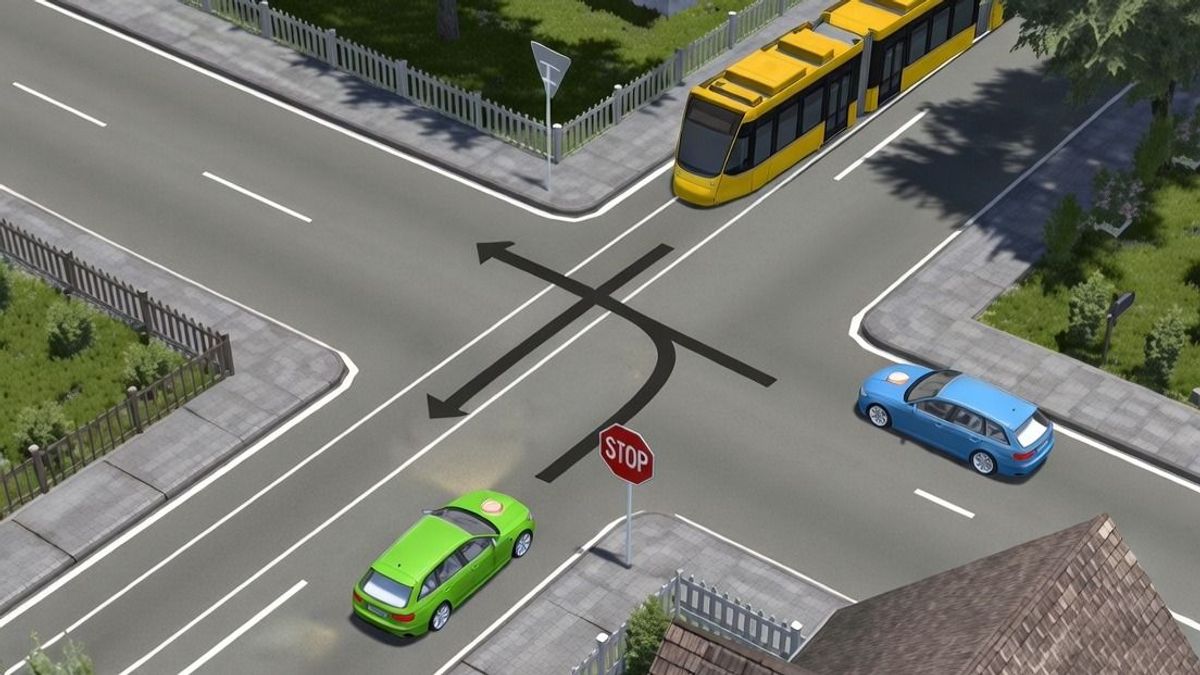 Rengeteg sofőrt félrevezet ez a kereszteződés: bevághatsz a villamos elé?