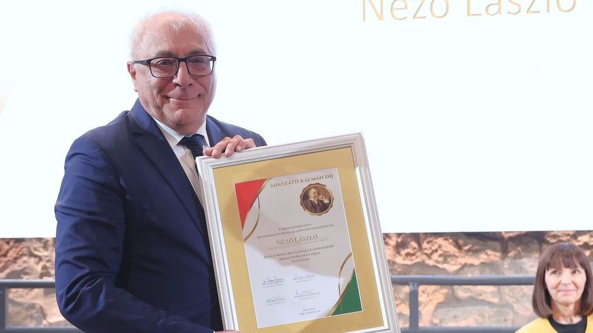 Rangos kitüntetést kapott Néző László, a Magyar Nemzet főszerkesztője