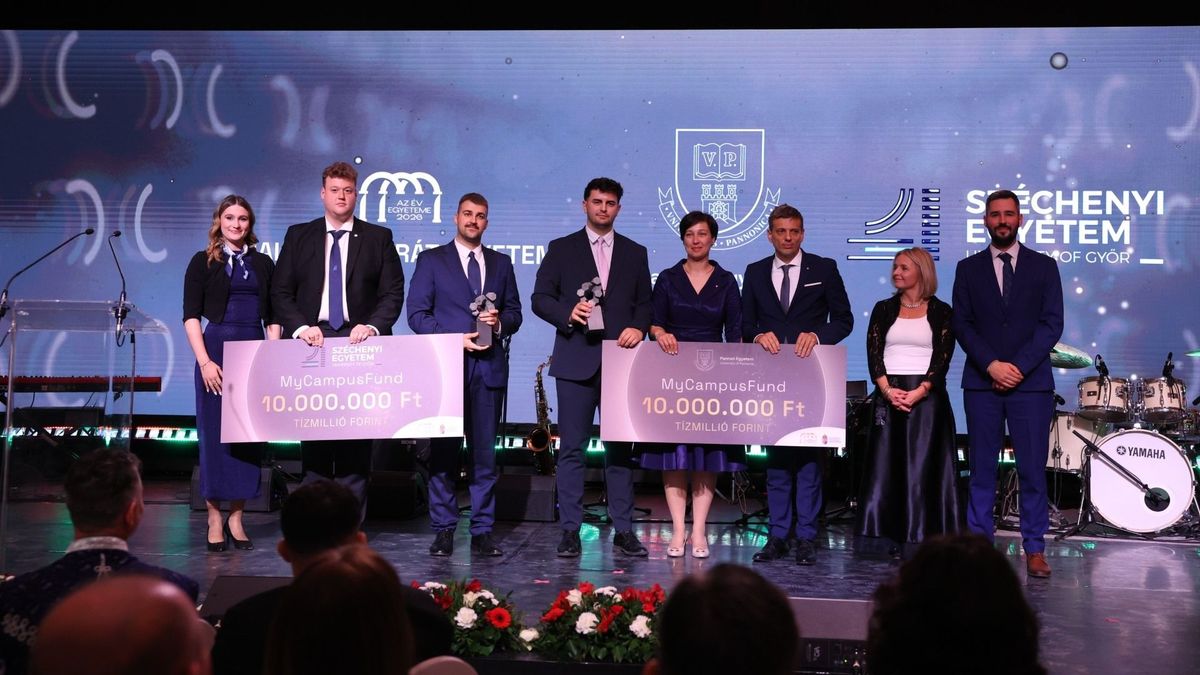 Hallgatóbarát kategóriában nyert a Pannon Egyetem az Év Egyeteme 2026 Gálán