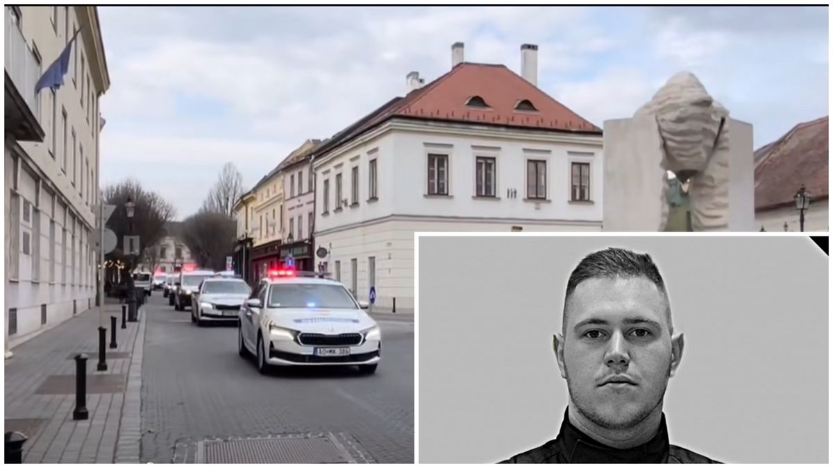 Csendes tiszteletadás az utakon: így emlékeztek a fiatal rendőrre (videó)