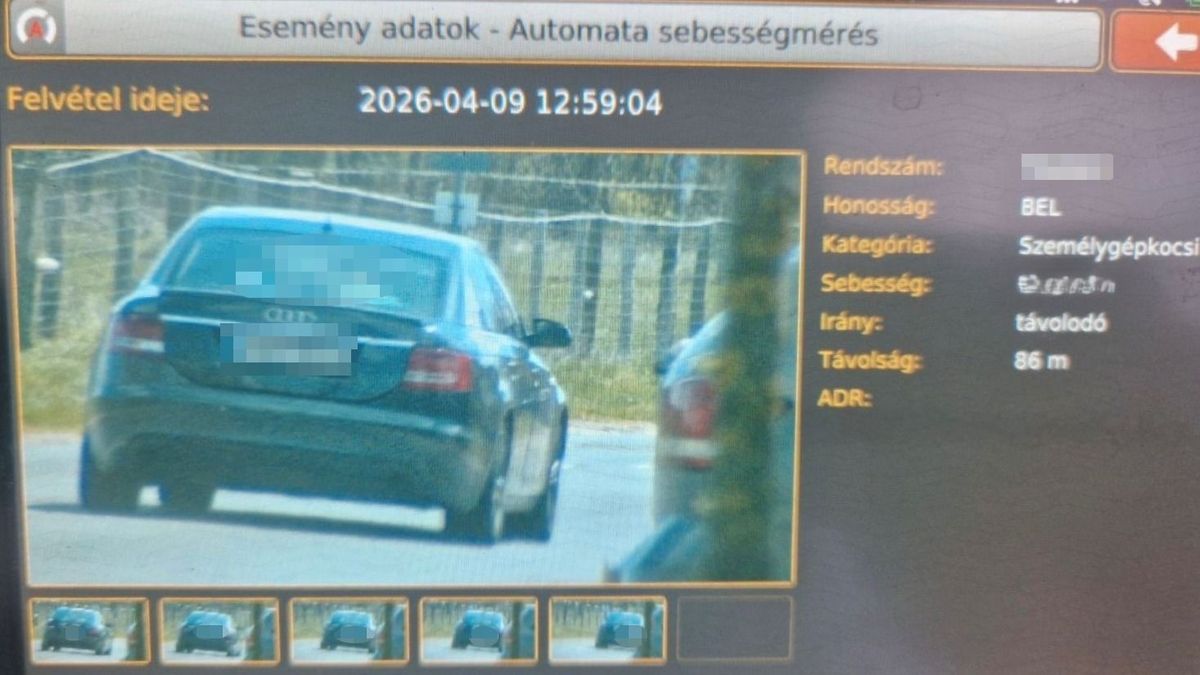 Versenypályának nézte az utat, a megengedett sebesség dupláját is jelentősen túllépve száguldozott