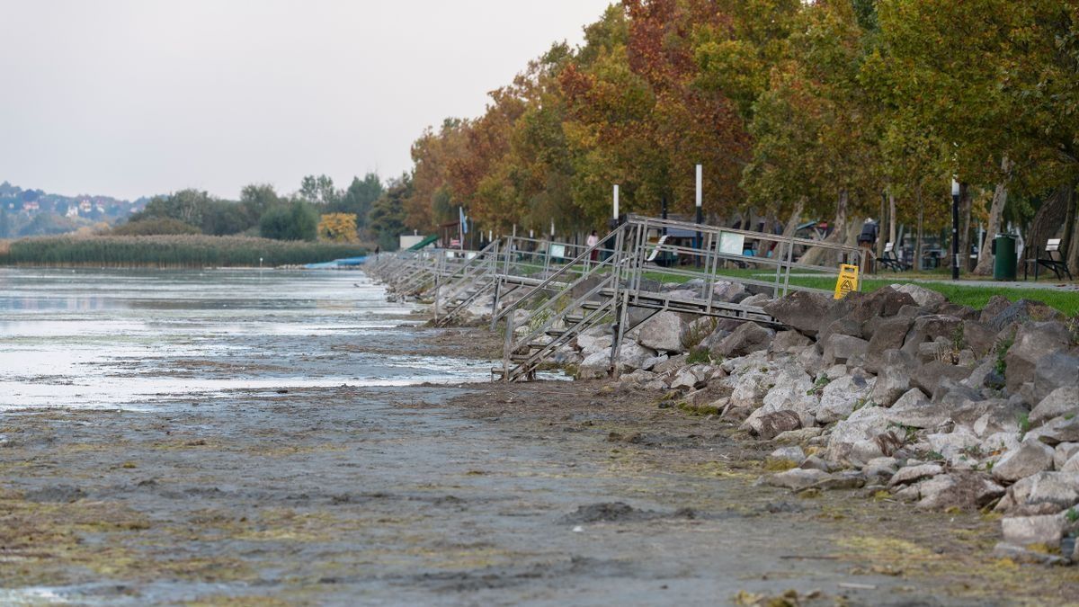 Aggasztó adatok a Balatonról: ijesztően alacsony a vízszint