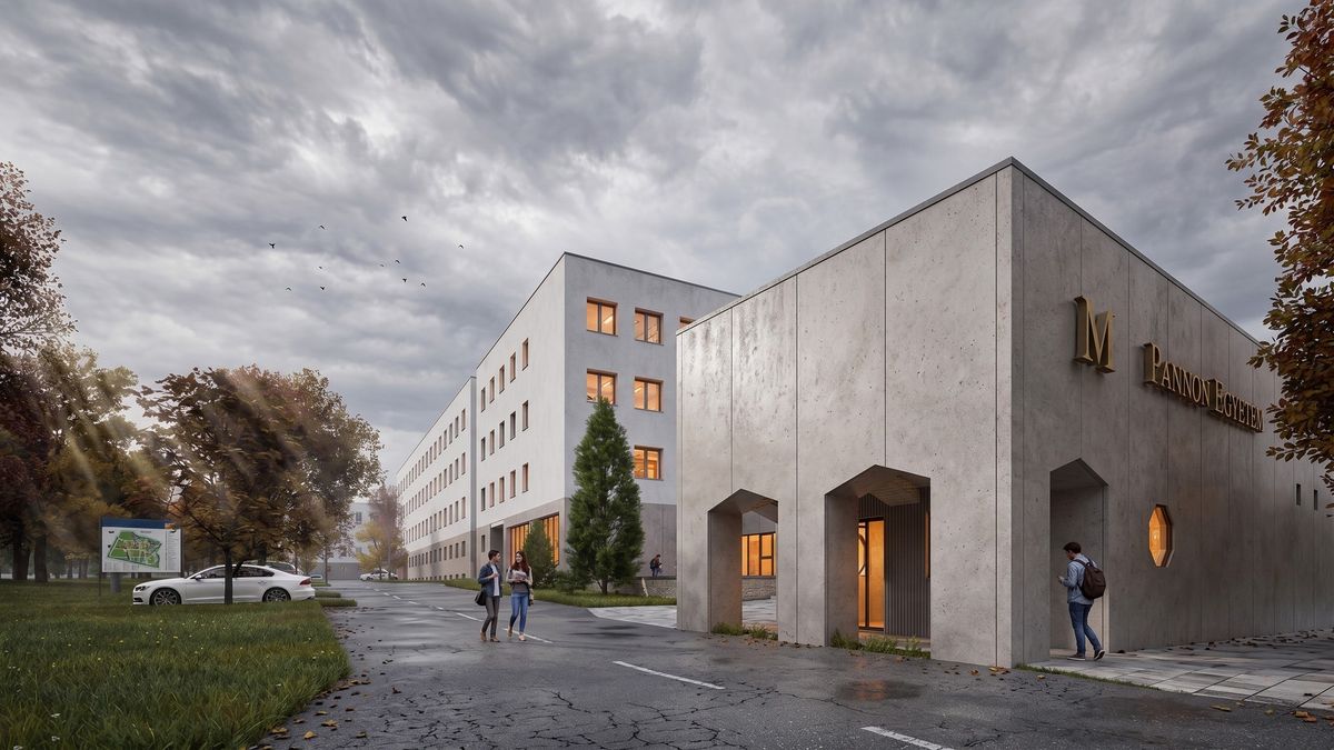 Így újulhat meg a Pannon Egyetem felső kampusza Veszprémben (galéria)