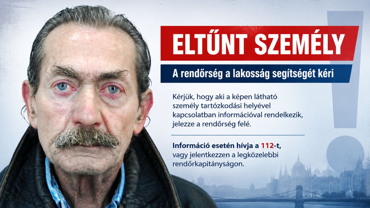 Eltűnt férfit keresnek Ajkán, életbevágó lehet az első 24 óra