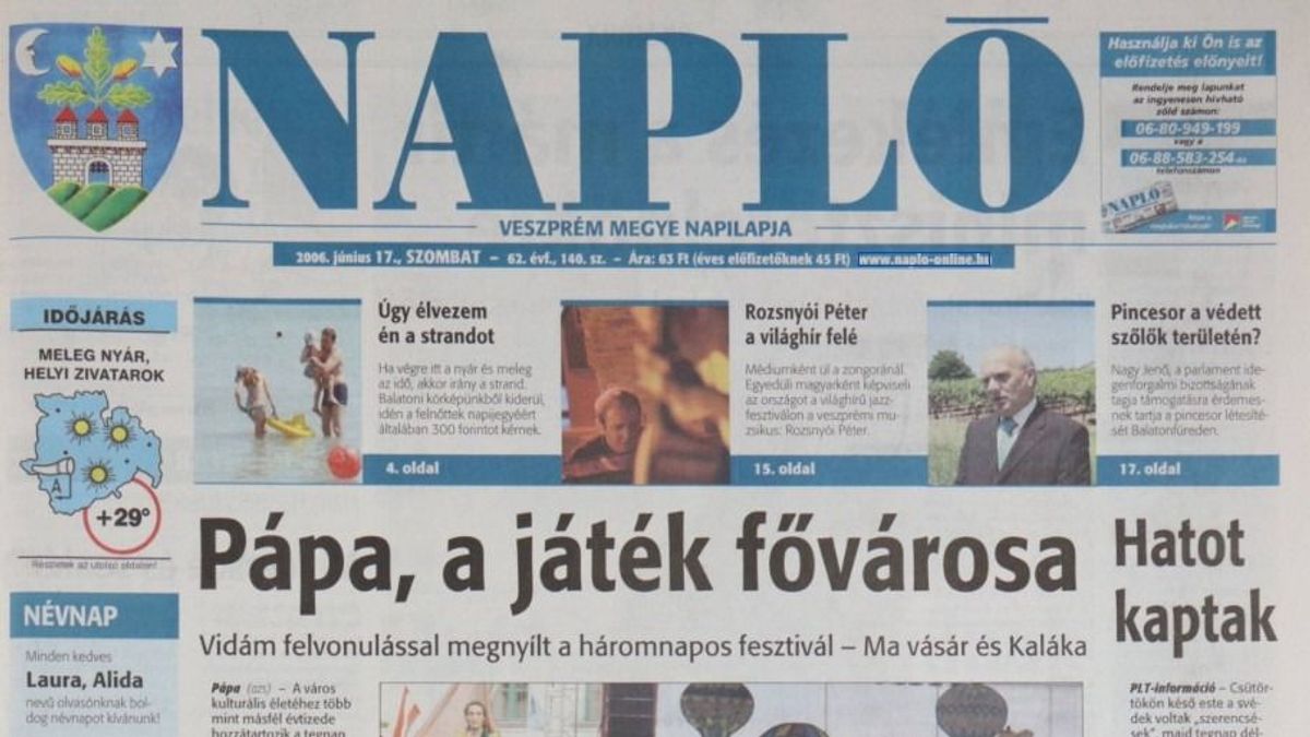 Húsz év után újra jó reggelt, Veszprém vármegye!