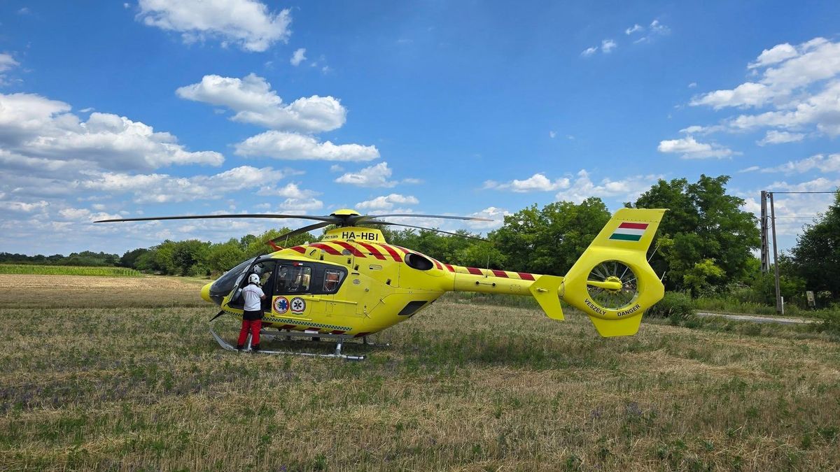 Kamaszfiú szenvedett súlyos égési sérüléseket, mentőhelikopter érkezett hozzá (helyszíni fotók)