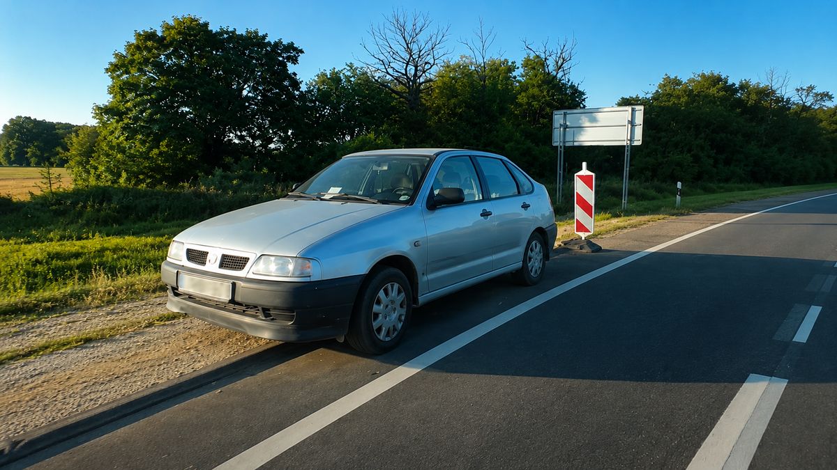 Megnéztük a 8-as út szélén hagyott autót – kiderült, mi van a szélvédőre ragasztott papíron +fotók, videó!