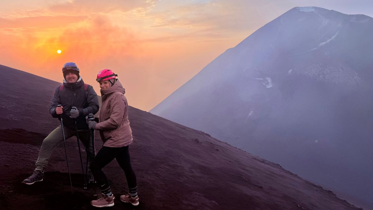 Újabb elképesztő Etna-expedíciót teljesített a pápai hegymászó házaspár