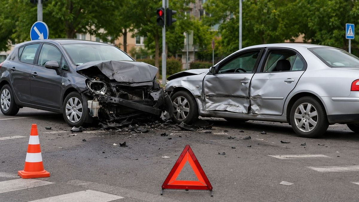 Baleset miatt lezárták ezt a veszprémi kereszteződést – két autó ütközött össze