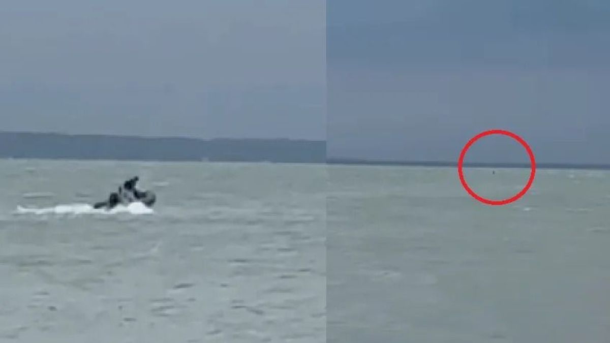 Vitorlázók mentettek ki egy sodródó szörföst a Balatonból +videó!