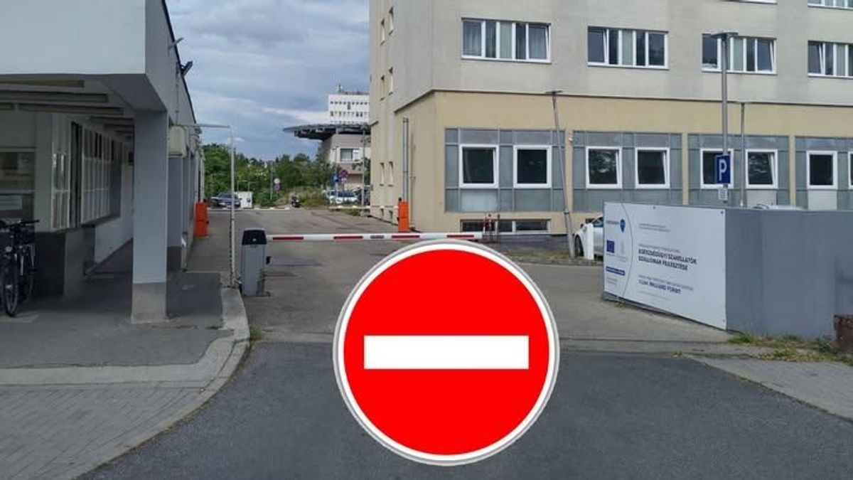 Pénteken lezárják a veszprémi kórház több bejáratát