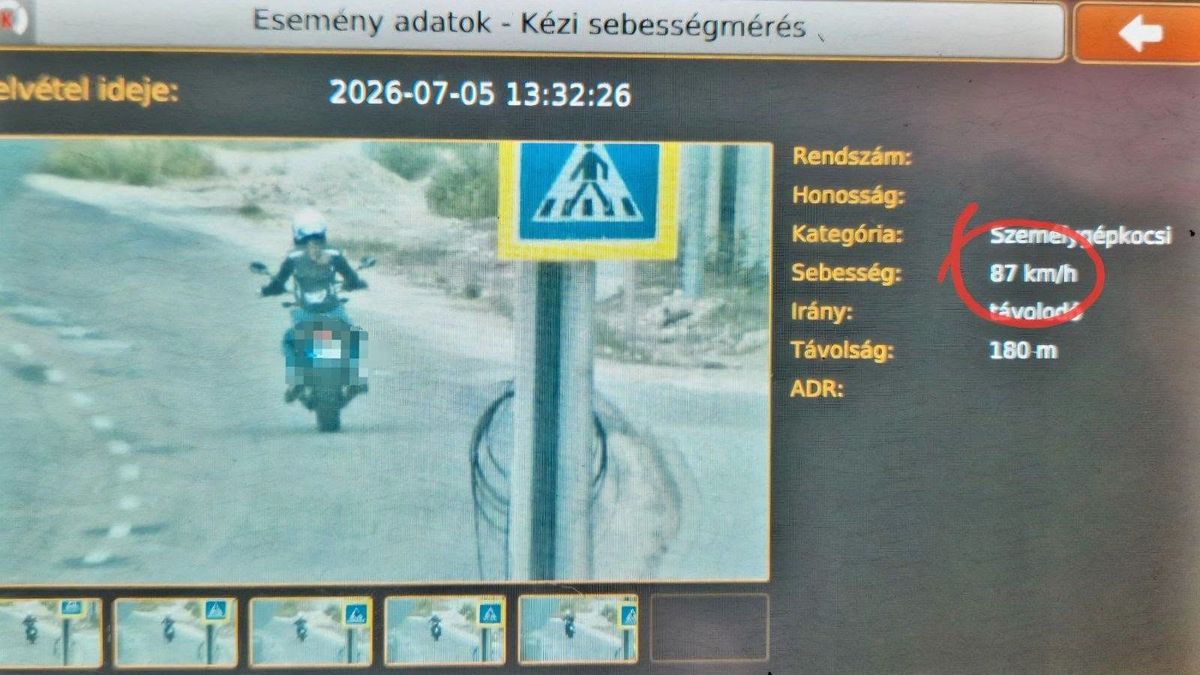 Nem erre számítottak a balatoni motorosok – súlyos bírságok repültek a gyorshajtóknak (+képek)