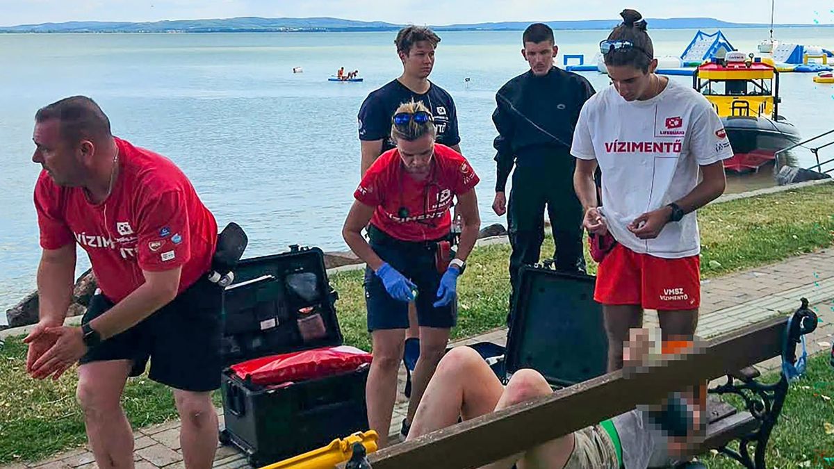 Újraélesztés, viharral dacoló fürdőzők és vízi mentések – mozgalmas hétvége a Balatonon (+ képek)
