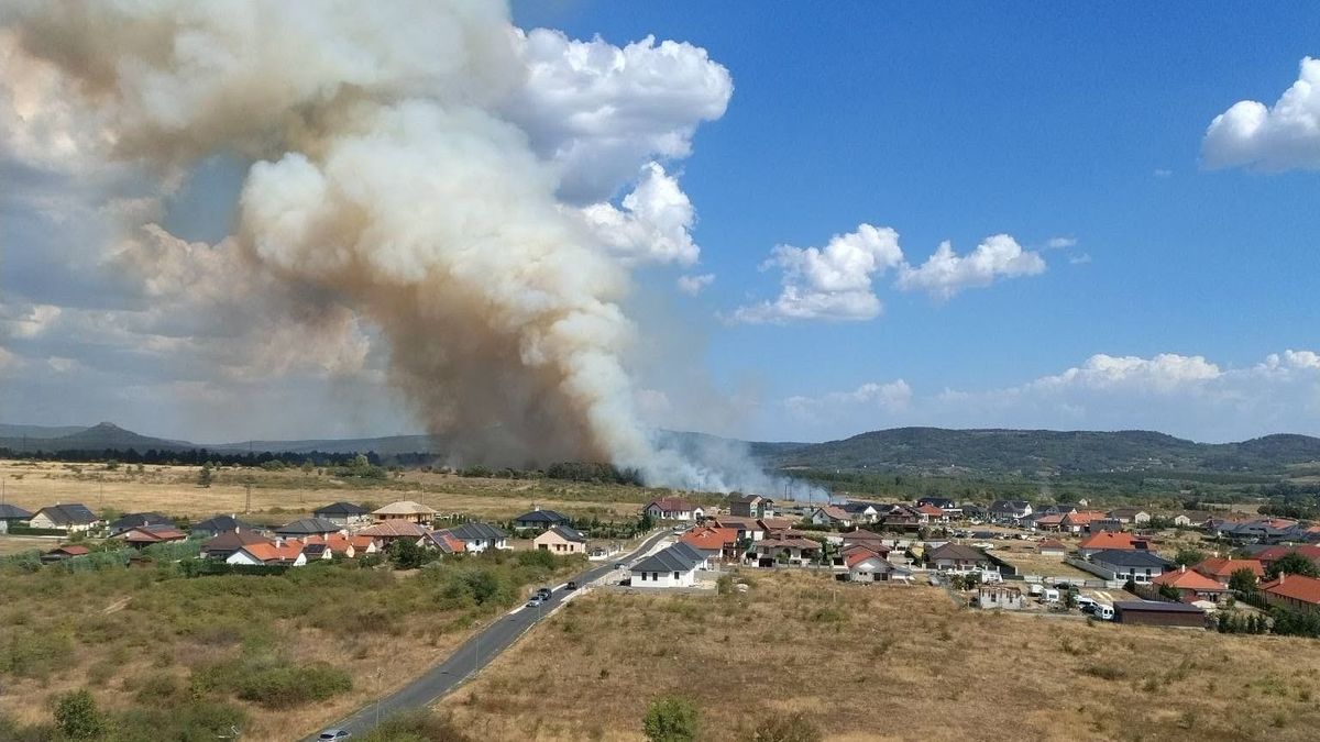 Hatalmas tűz tombol Tapolcánál, a legmagasabb riasztási fokozatban dolgoznak a tűzoltók +fotók, videó