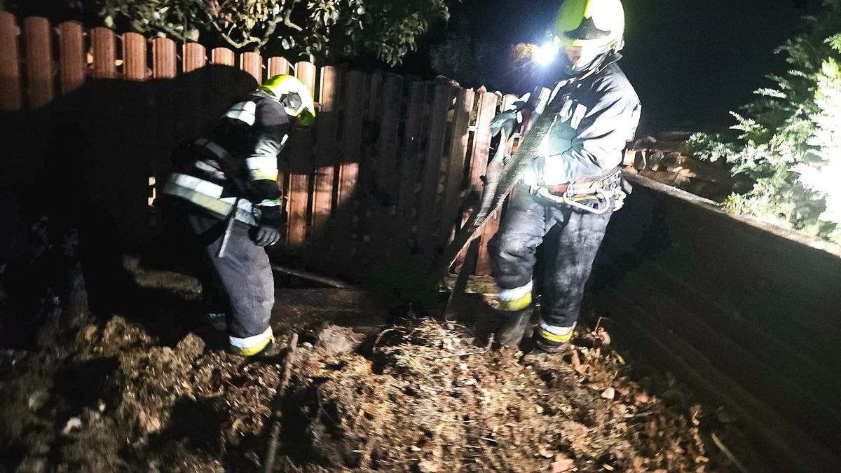 Éjjel a komposztálóból felcsapó lángokkal küzdöttek meg a tűzoltók, de a Bakonyvasúton is akadt dolguk (helyszíni fotók)
