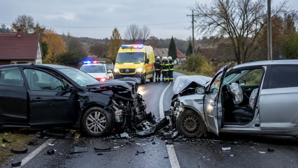 Teljes útzár Ajkarendeken: két autó karambolozott, négyen utaztak a járművekben
