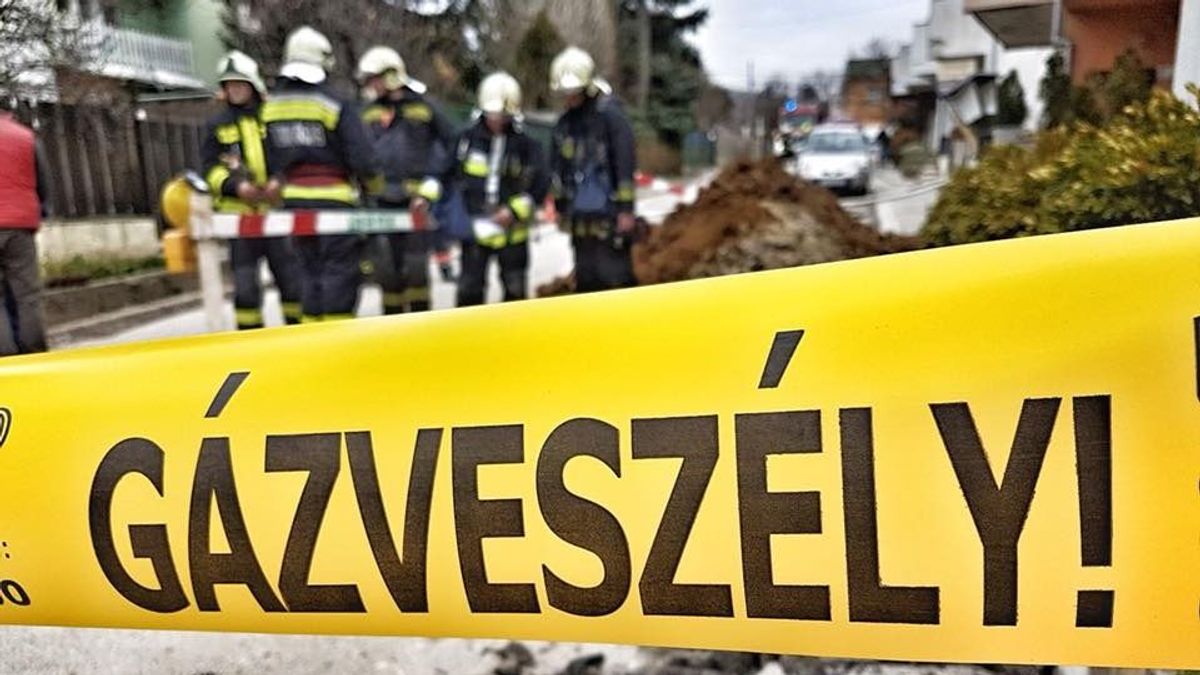 Teherautó rongálta meg a gázvezetéket Várpalotán, gázszivárgás miatt lezárták a területet