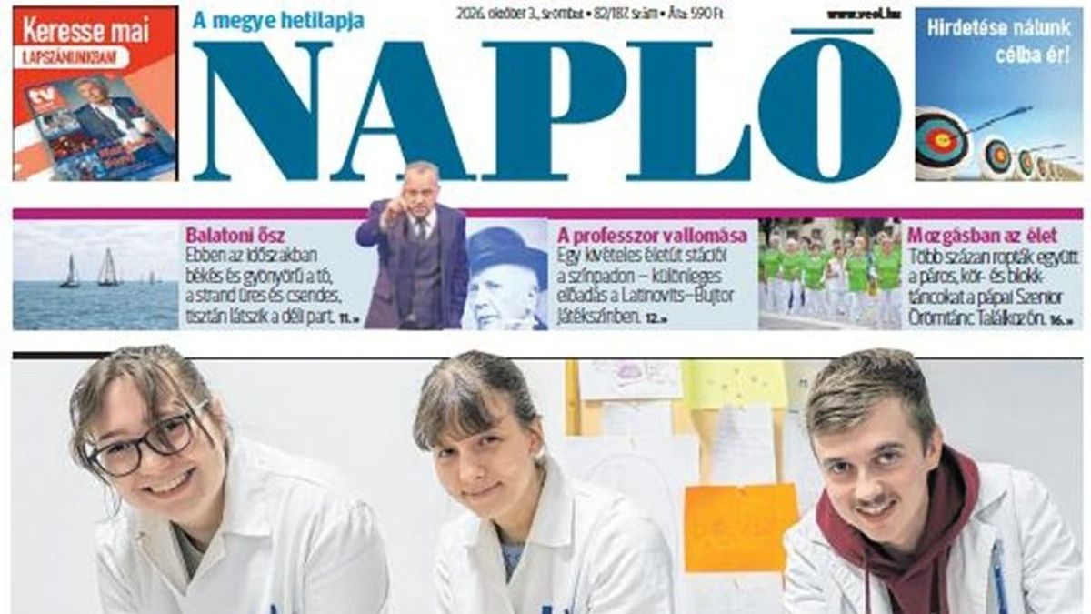 Friss hírek, események és sztorik a Napló október 3-ai számában