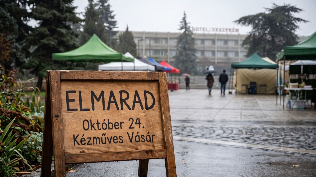 A várható rossz idő miatt elmarad ez a veszprémi kézműves vásár