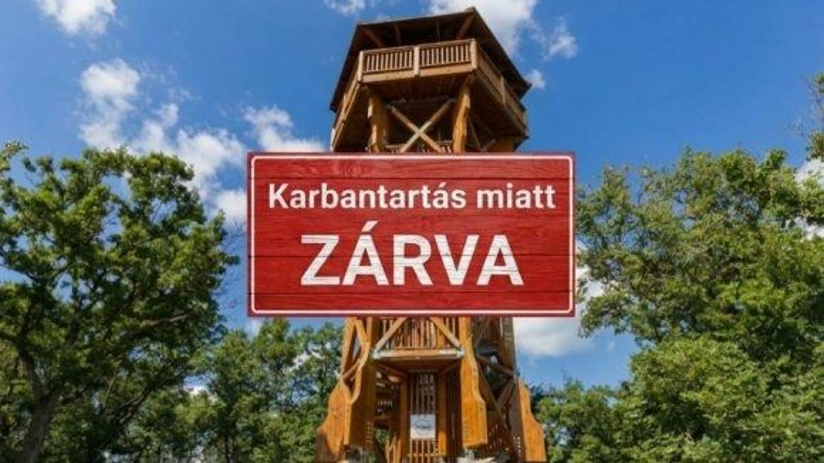 Lezárták a Somlyó-hegyi kilátót, karbantartási munkákat végeznek